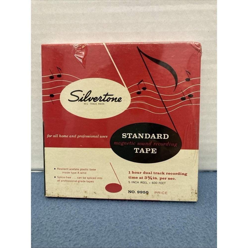 Vintage Silvertone‎ #9950 Standard Magnetic Recording Tape Brand New Sealed